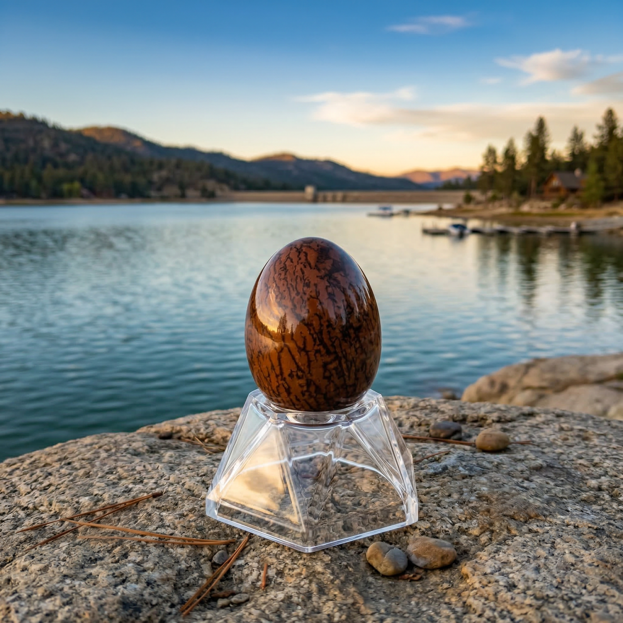 Mahogany Obsidian Crystal Egg