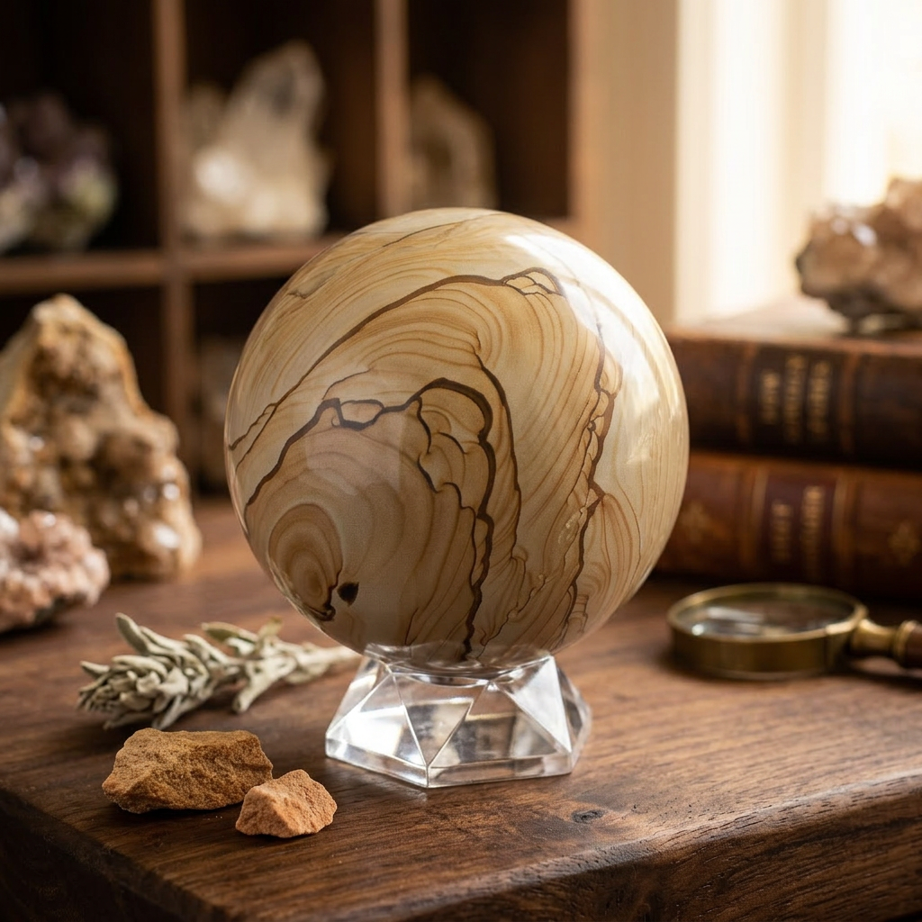Stunning Polychrome Jasper Sphere