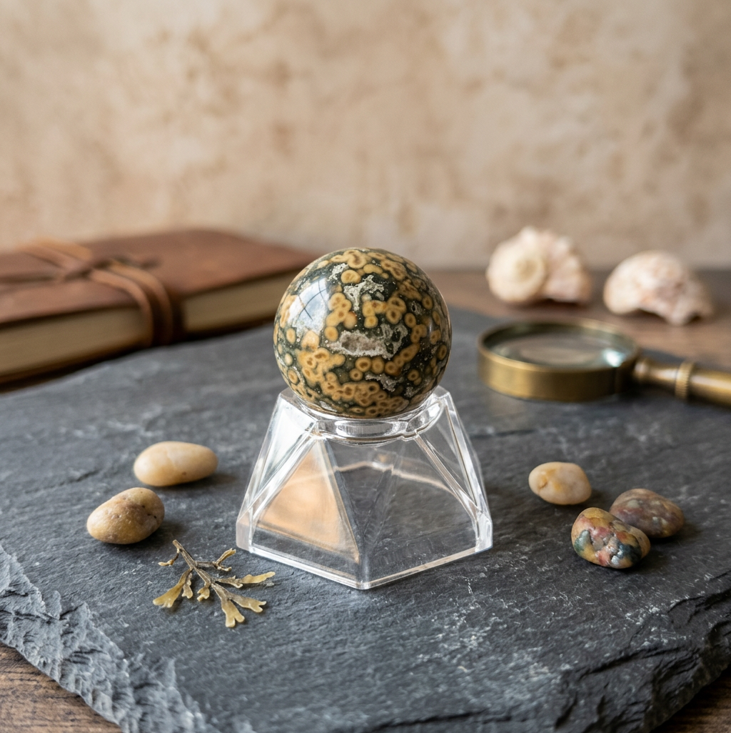 Amazing Marine Jasper Crystal Sphere