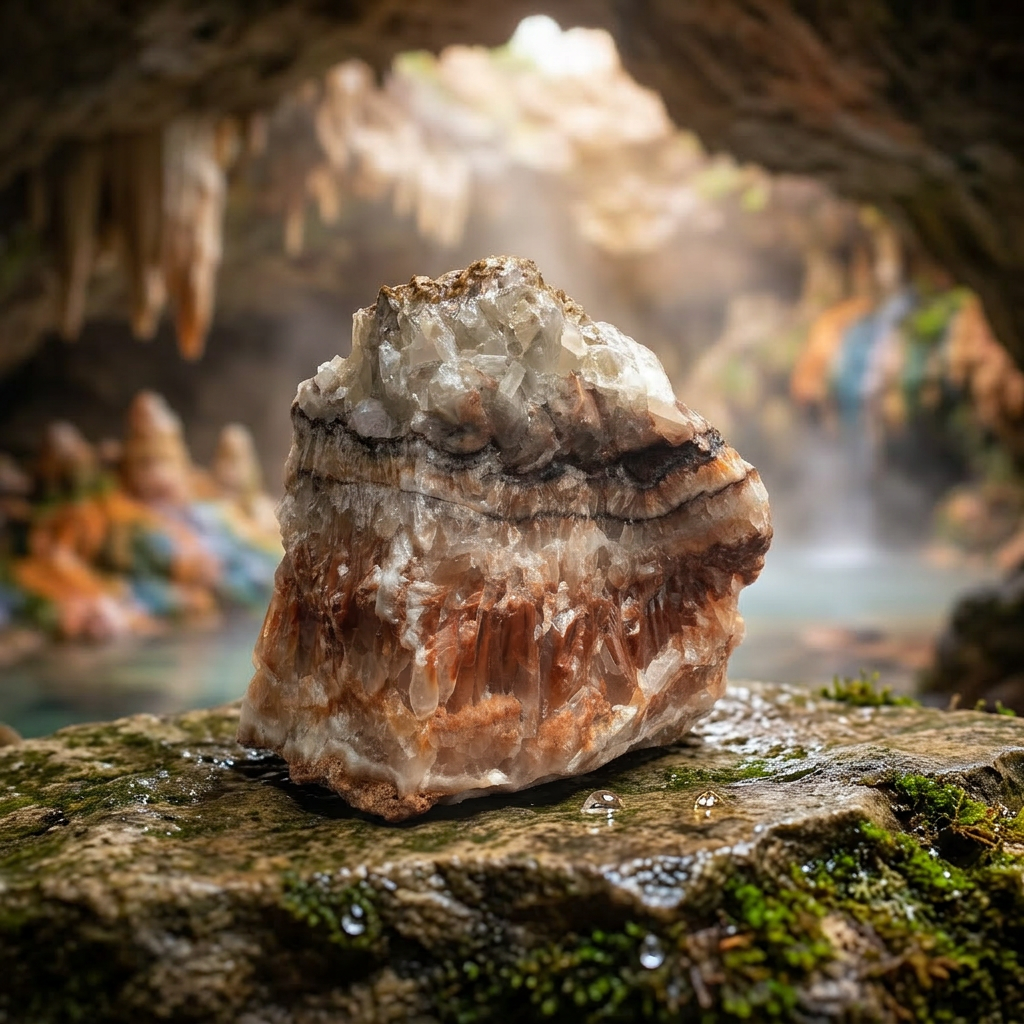 Unique Tri-Color Calcite from Mexico
