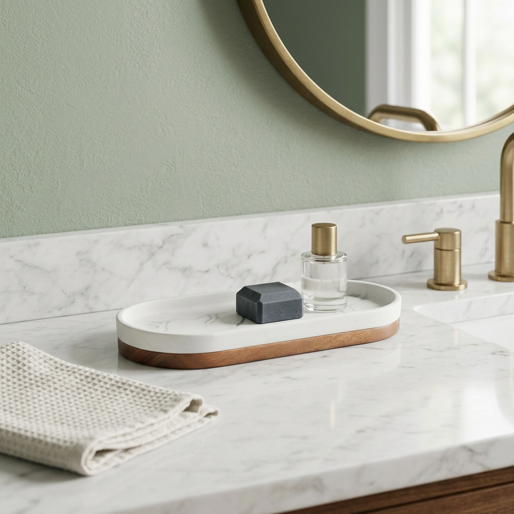 Bino - Oval Marble Trinket Tray