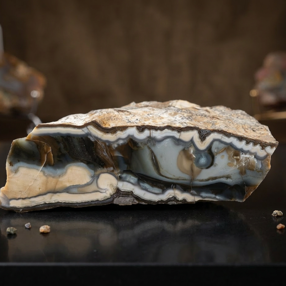 Stunning Gemstone Tahoma Agate Geode