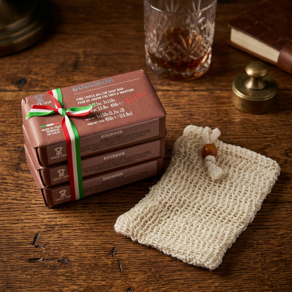 Zeni Bourbon Fine Triple Milled Soap Bar Set of 3