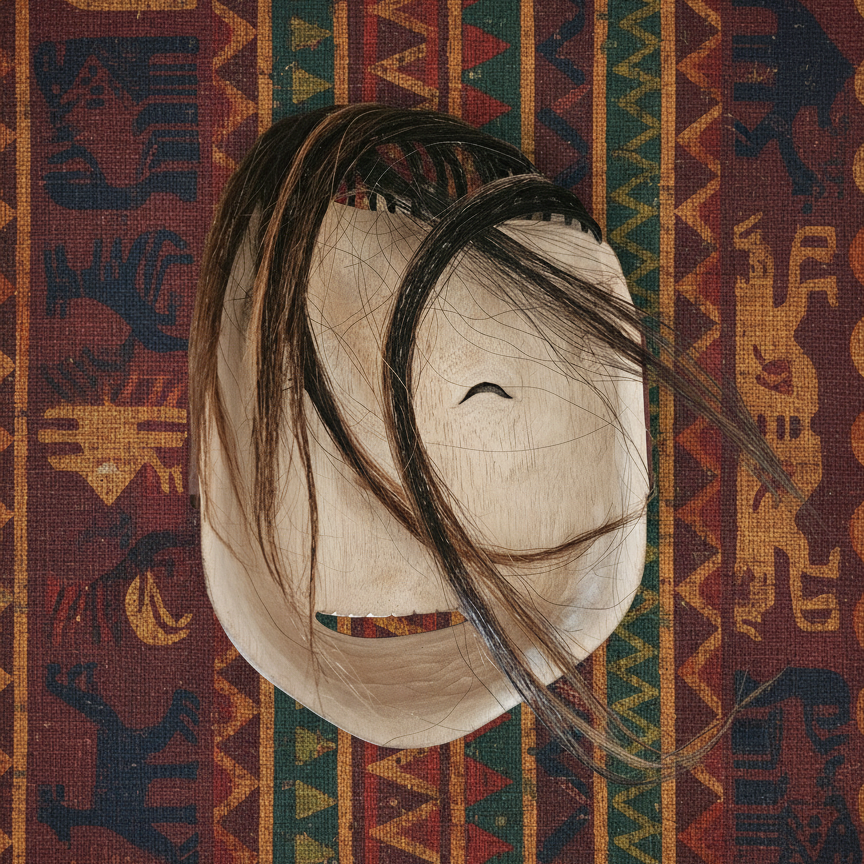 Collectable Hand-Carved Northwest Coast Indigenous Wooden Mask Nuxalk and Nuu-chah-nulth People Style Representing Figures like the Raven in Human Form