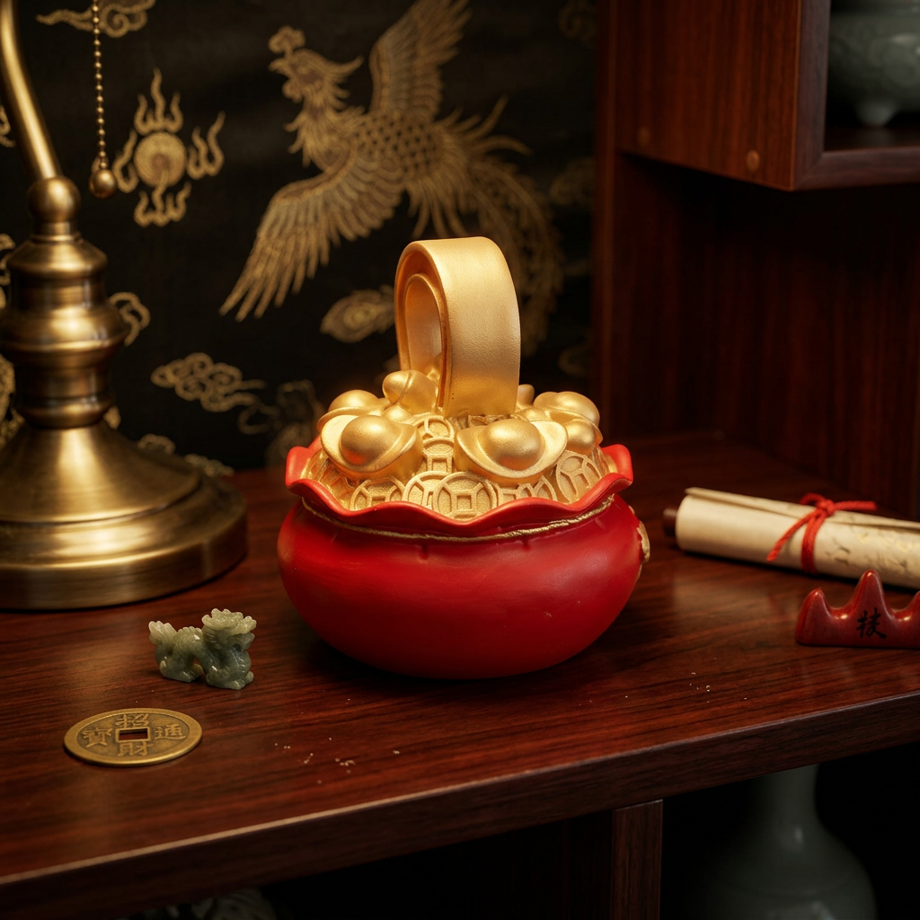 Chinese Feng Shui Money Bag Figurine