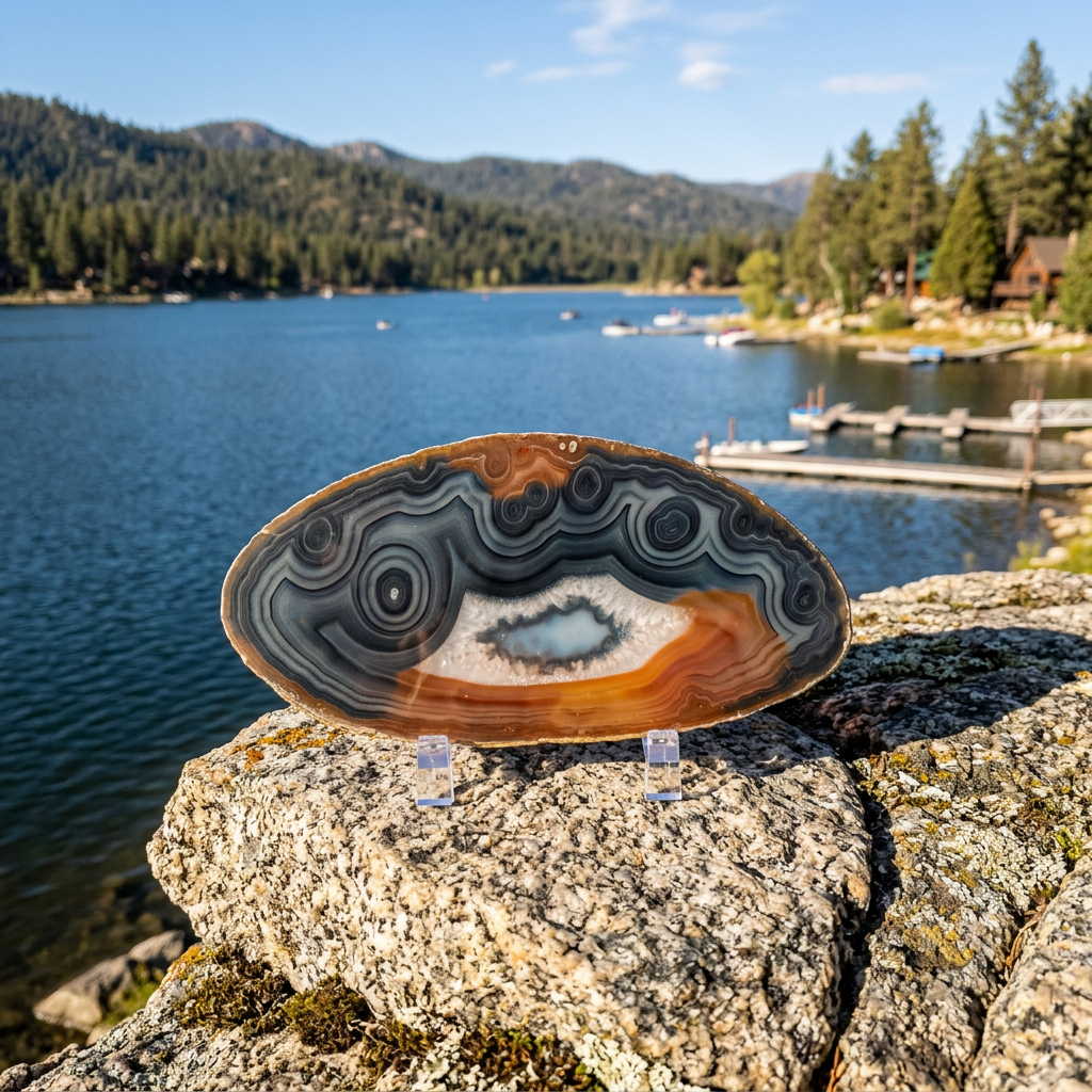 Brazilian Banded Agate Slice