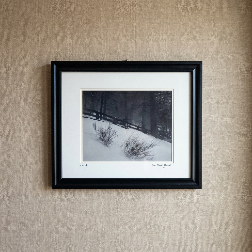 Black & White "Serenity" Photograph by John Charles Hummel in Running Springs 2002