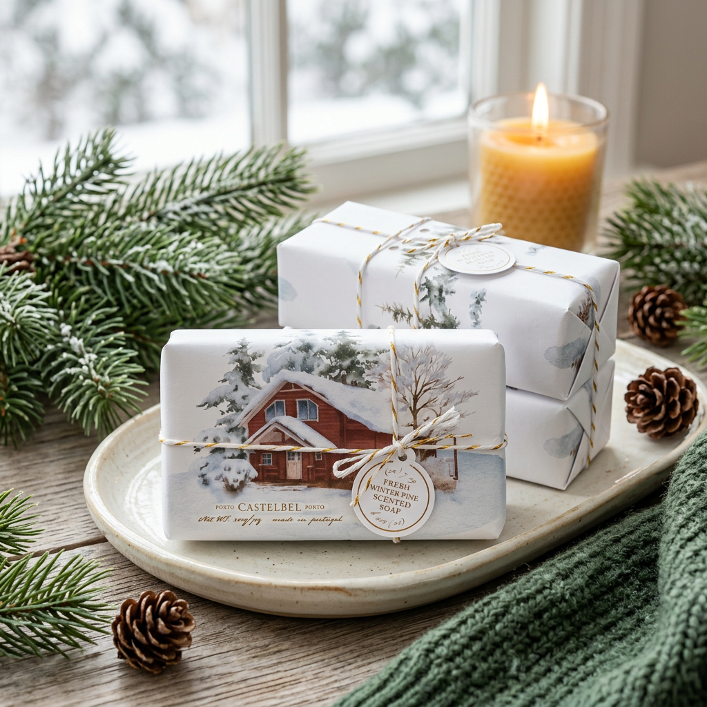 Porto Castelbel Porto Fresh Winter Pine Scented Soap 2 Pack