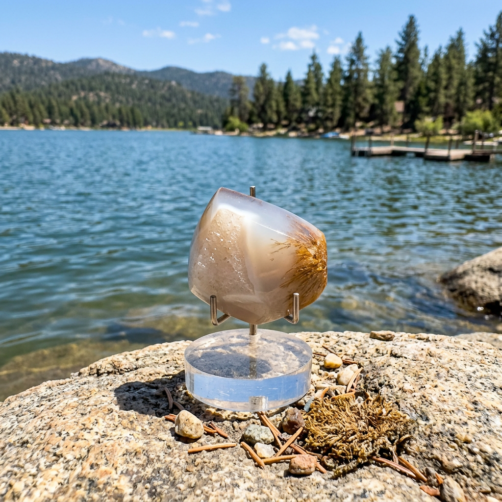 Dendritic Agate With Druzy Quartz