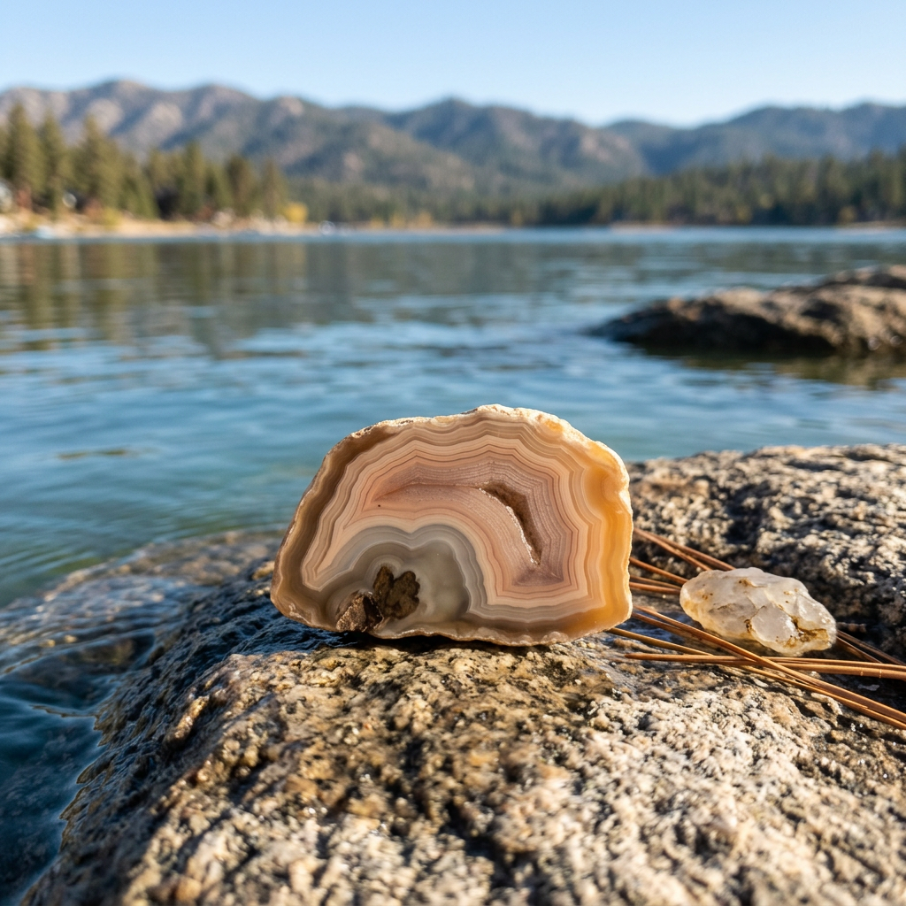 Fortification Banded Agate Geode
