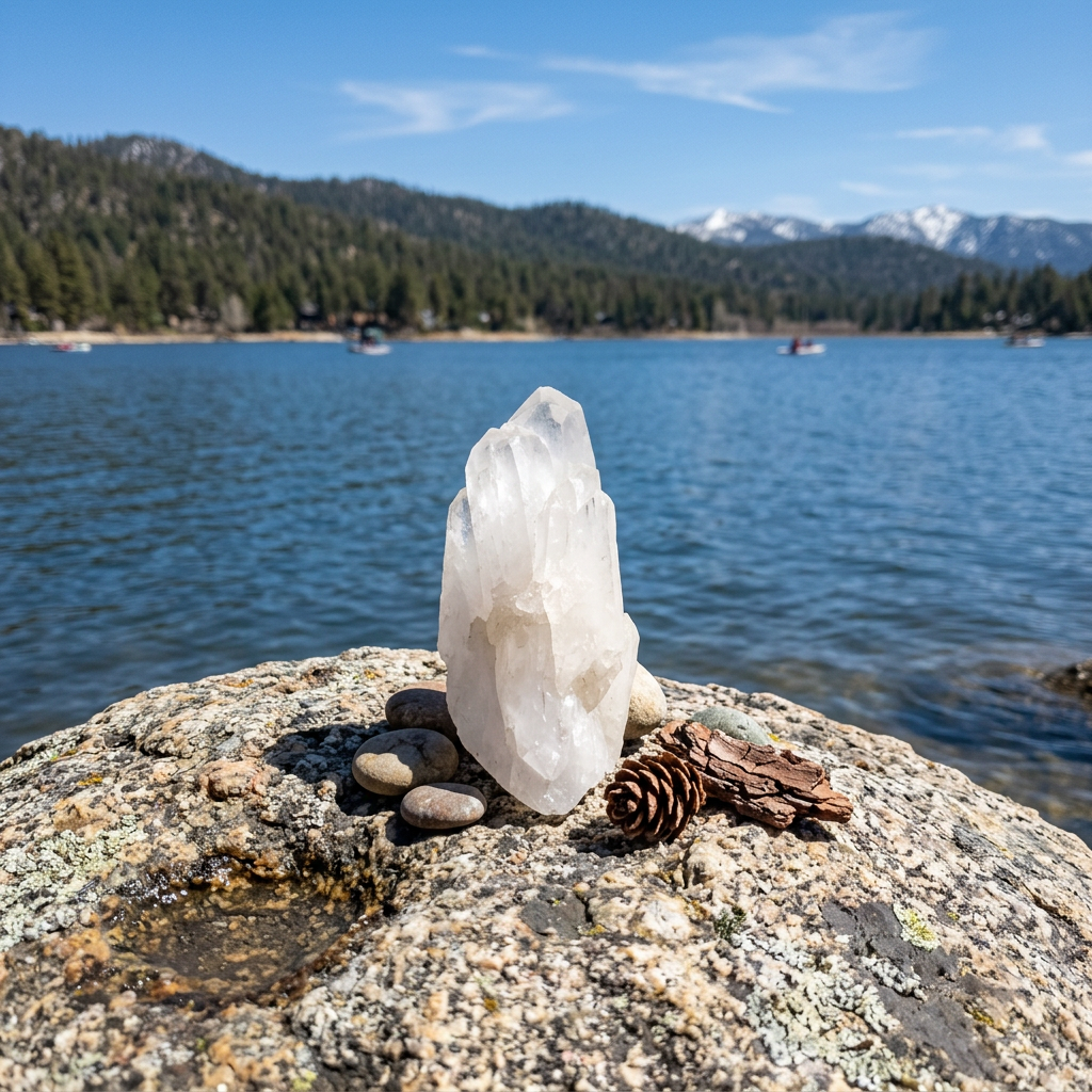 Raw Clear Quartz Crystal Cluster