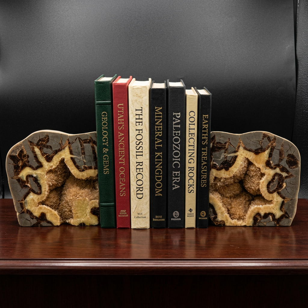 Septarian Nodule Bookends