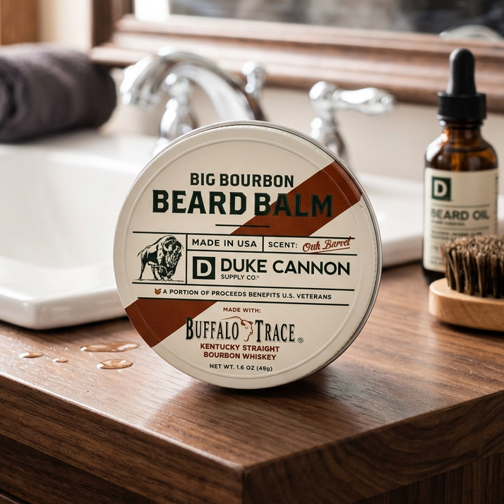 Big Bourbon Beard Balm In Scent Oak Barrel