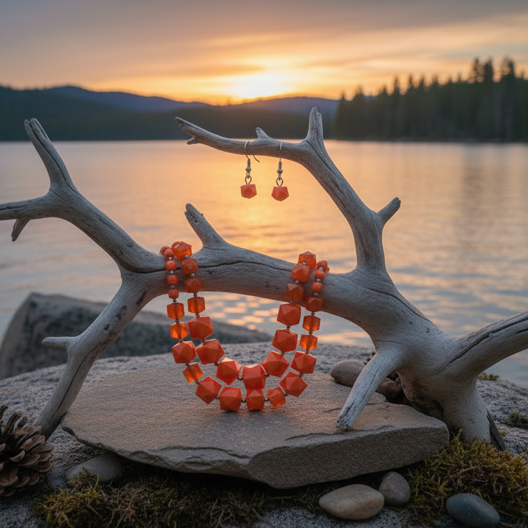 Summer Excursion style Paparazzi Accessory Necklace And Earing Set
