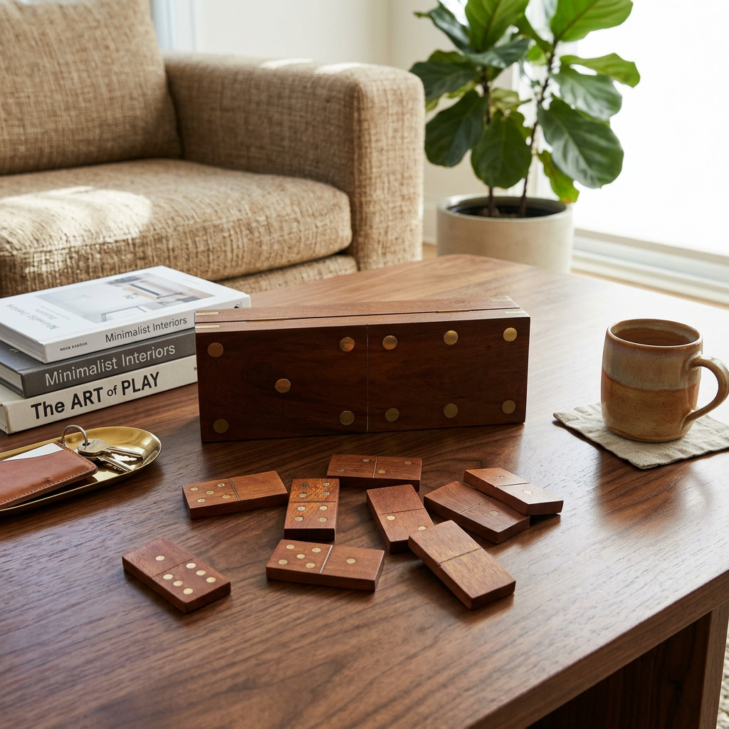 8x3 Dominoes Wood Box Set