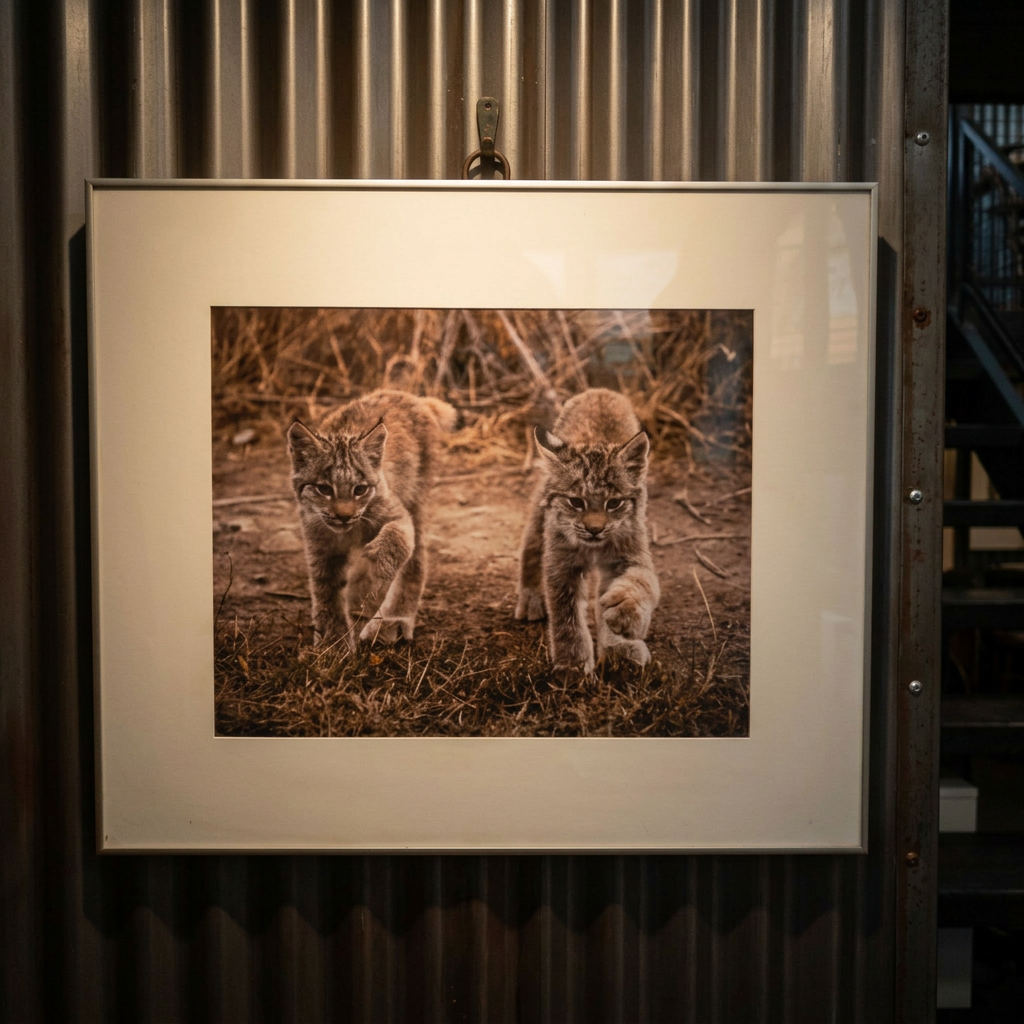Stunning Photo Print of Young Bobcats by Local Big Bear Photographer
