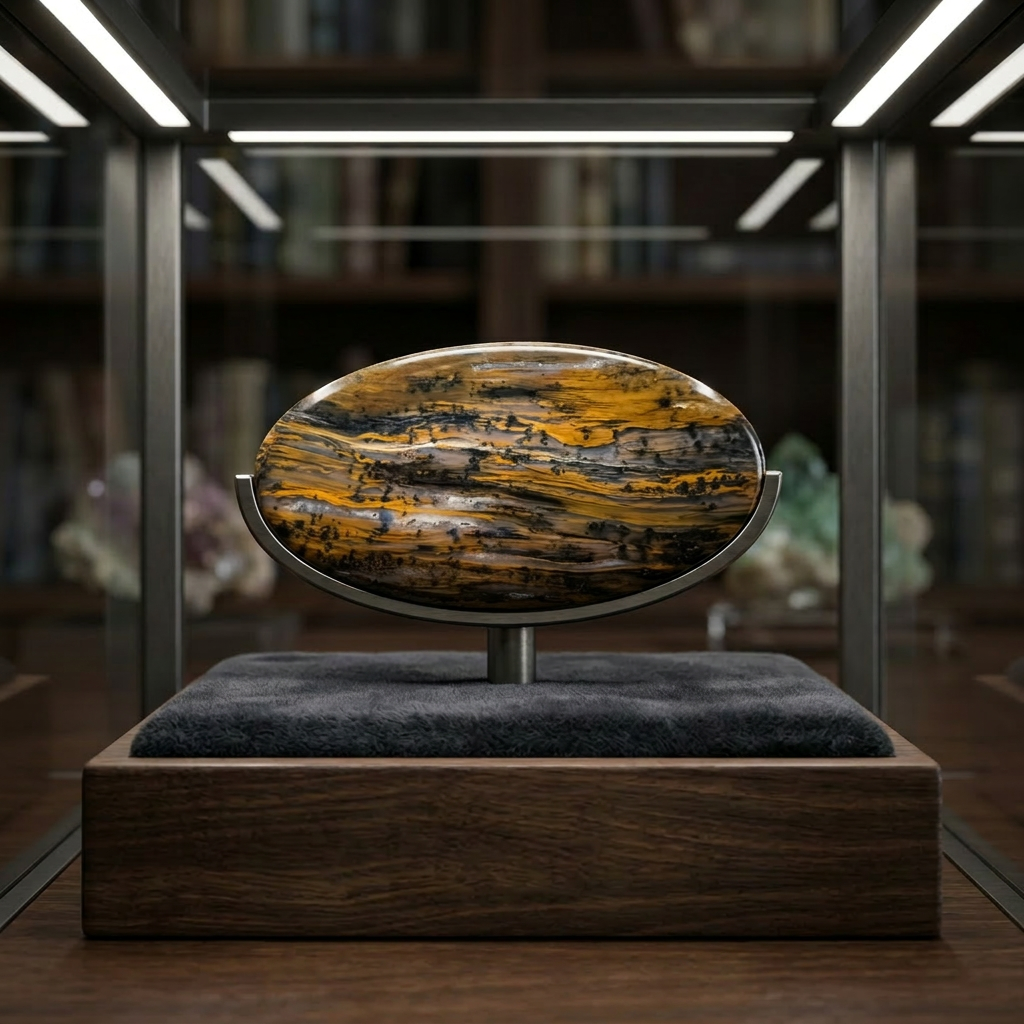 Smooth Dendritic Boron Wood Stone