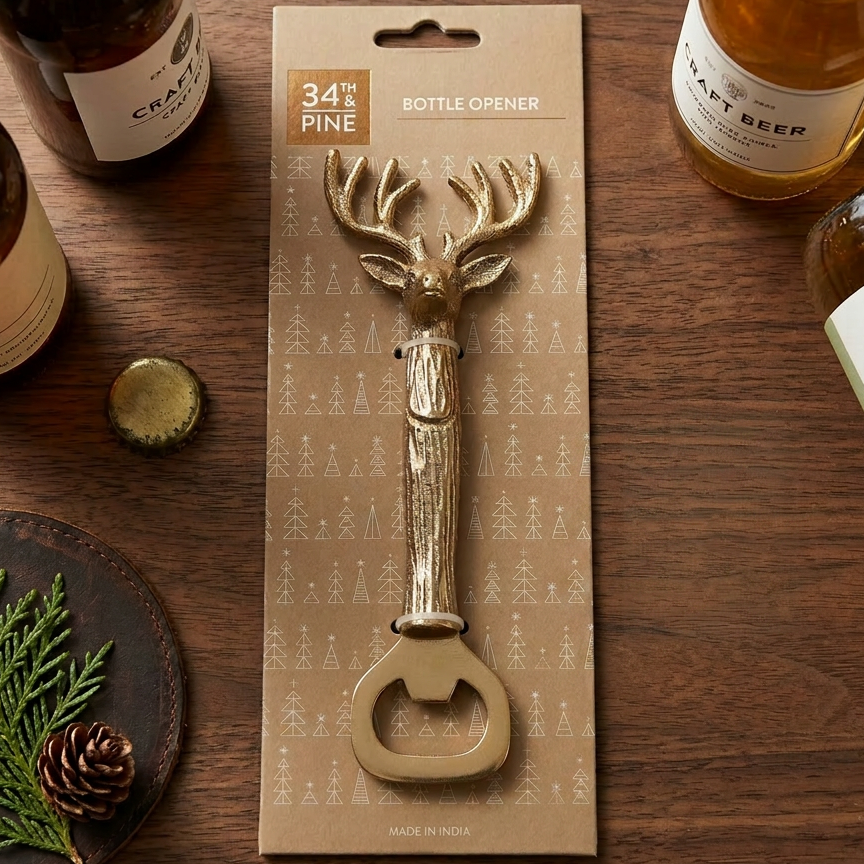 34Th & Pine Deer Bottle Opener
