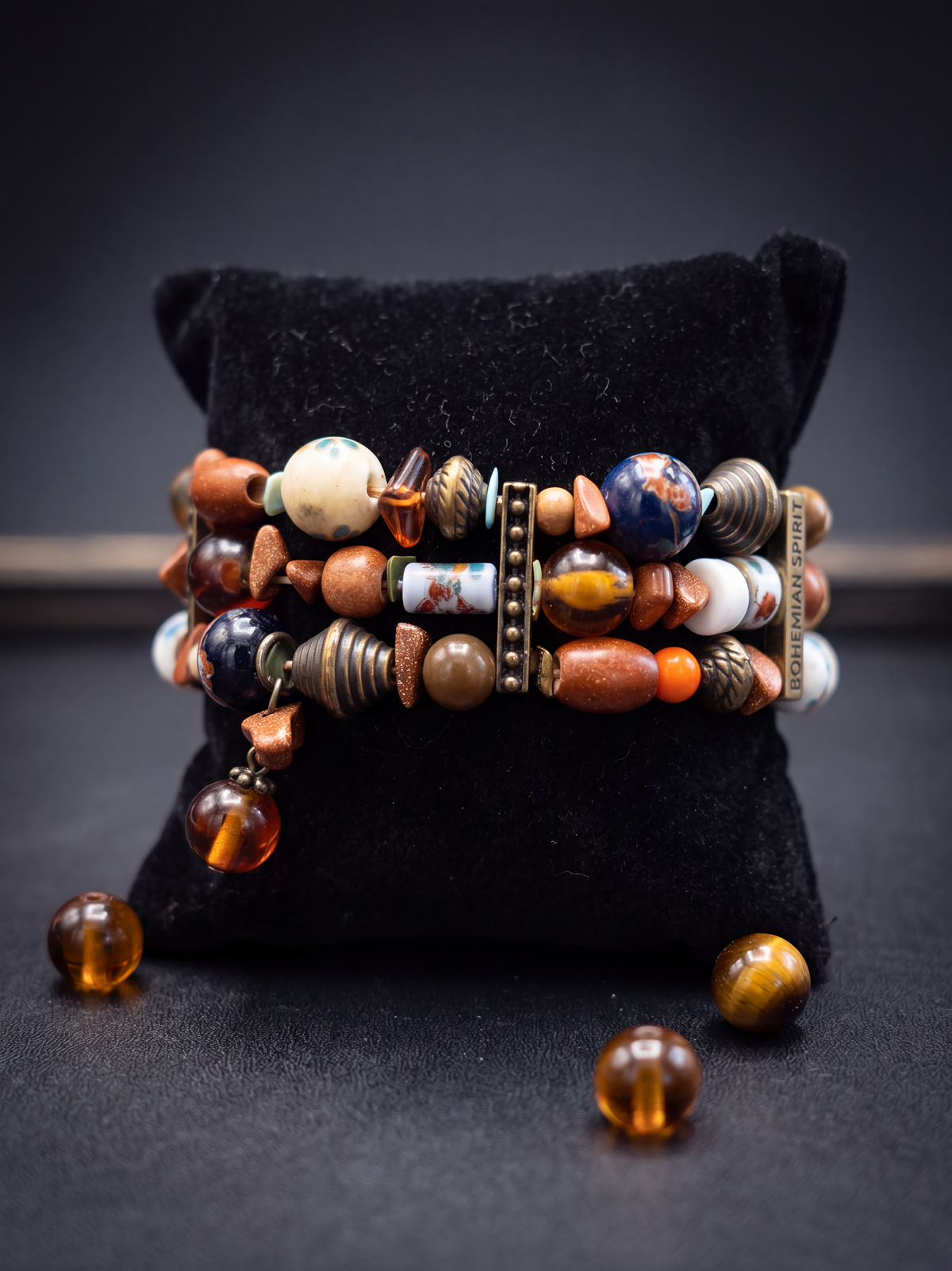 Southwestern Multi-Colored Beaded Stretch Bracelet