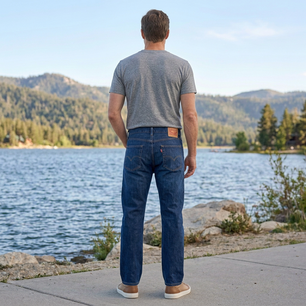 Levi's 501 Original Fit Men's Jeans W38 L29 Medium Wash Button Fly Denim