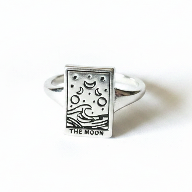 Pura Vida Two Rings Moon and Dimond Size 6
