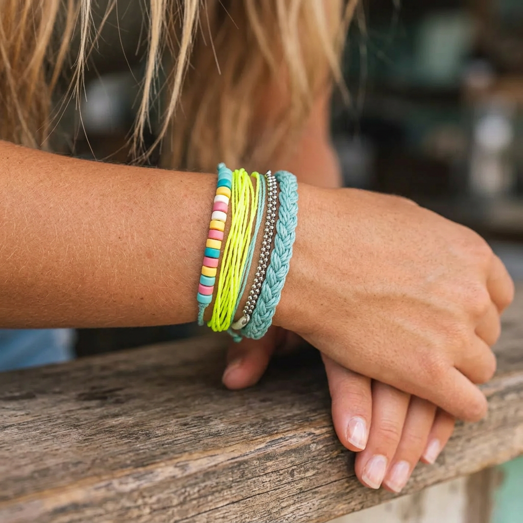 Pura Vida Reversible MOP Wave Ring