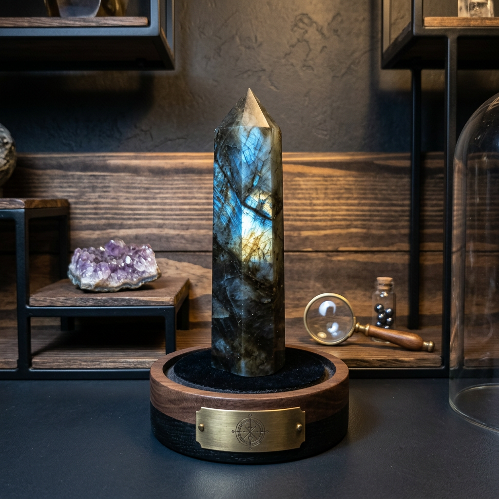 Natural Labradorite Tower 4 Inches Tall