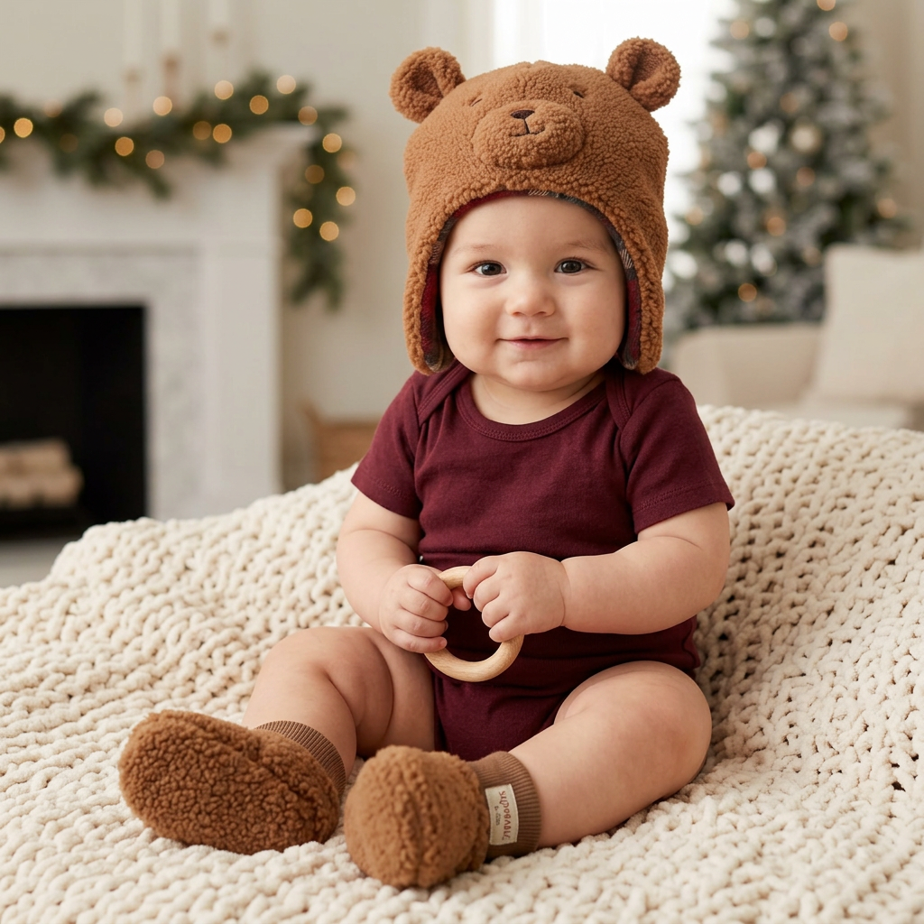 So'Dorable Hat & Booties Bear Set