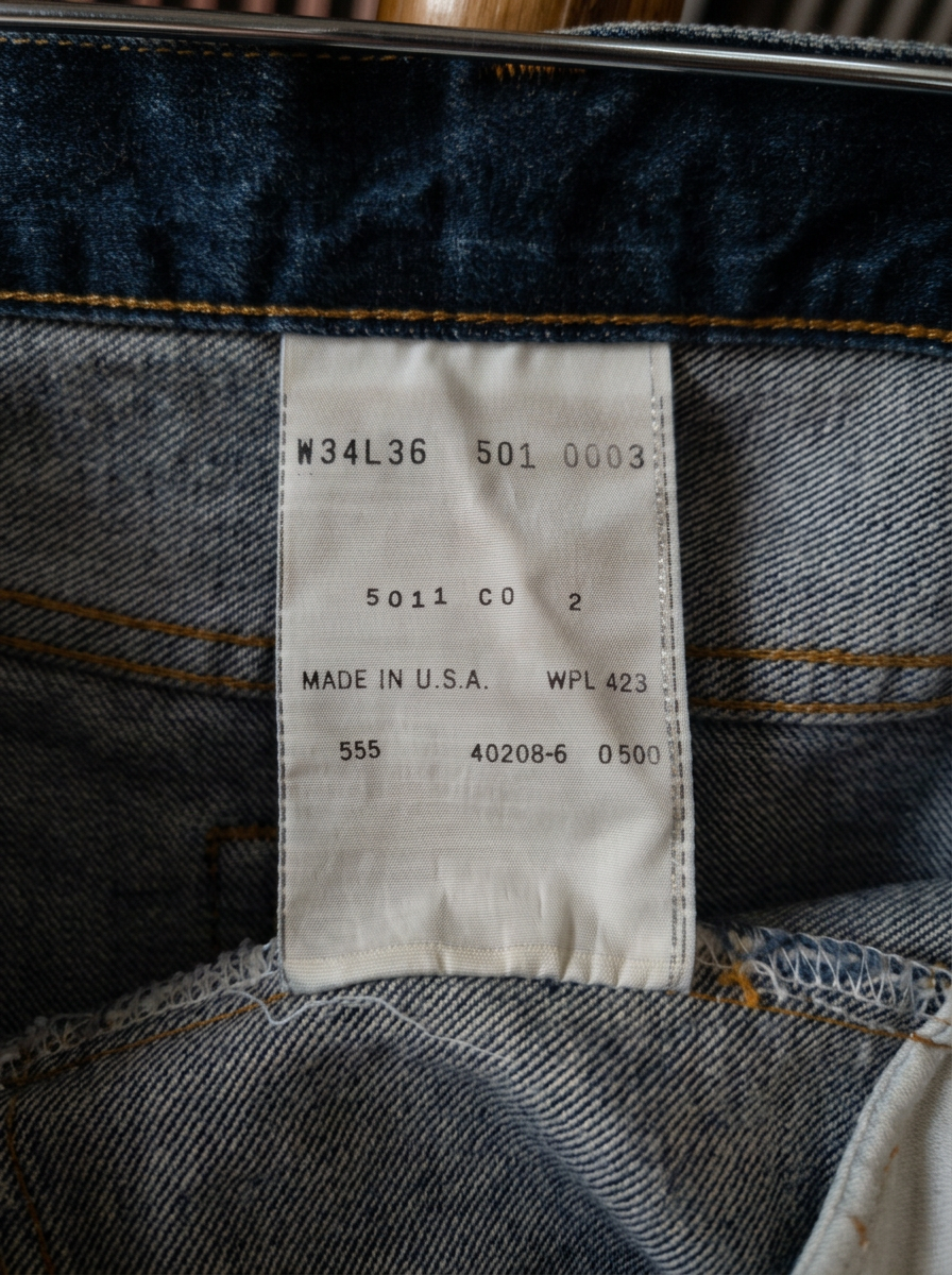 Vintage Levi’s 501 XX Made in USA Jeans – W34 L36 Dark Wash