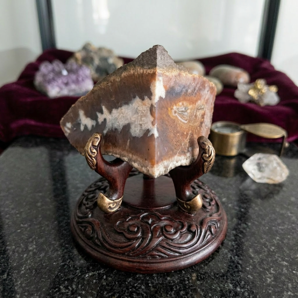 Amazing Plum Agate Geode Stone