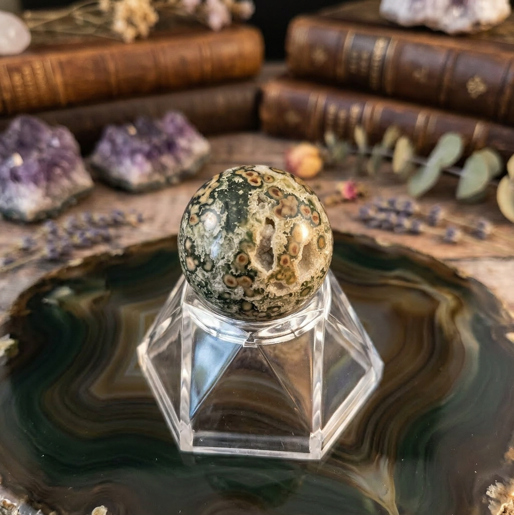Kambaba Jasper Crystal Sphere