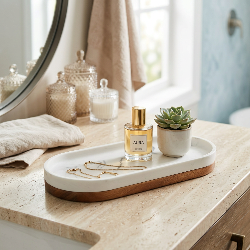 Bino - Oval Marble Trinket Tray