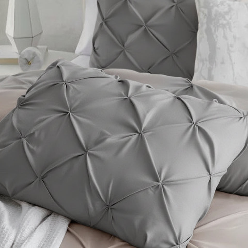 Great Bay Home Taupe Colored King Duvet Cover Set with 2 Shams 102" x 90"