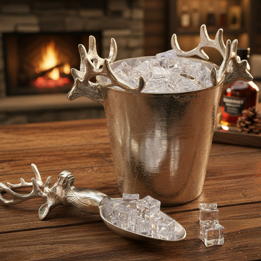 Cast Metal Collection Deer Antler Ice Scooper
