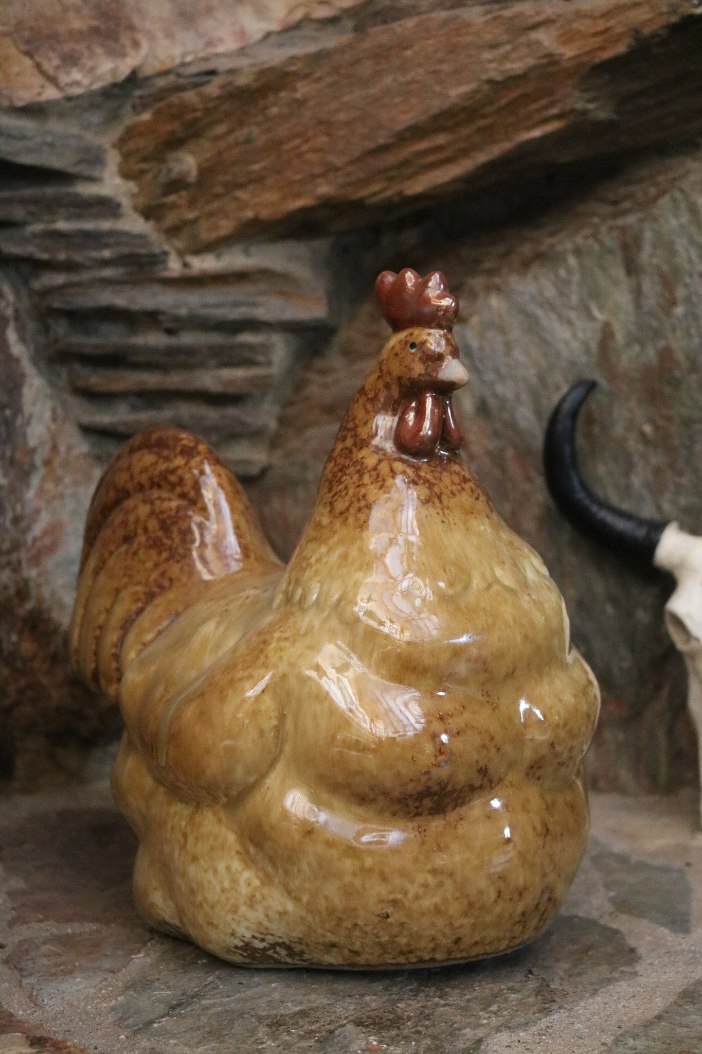 Classic Ceramic Rooster Figurine