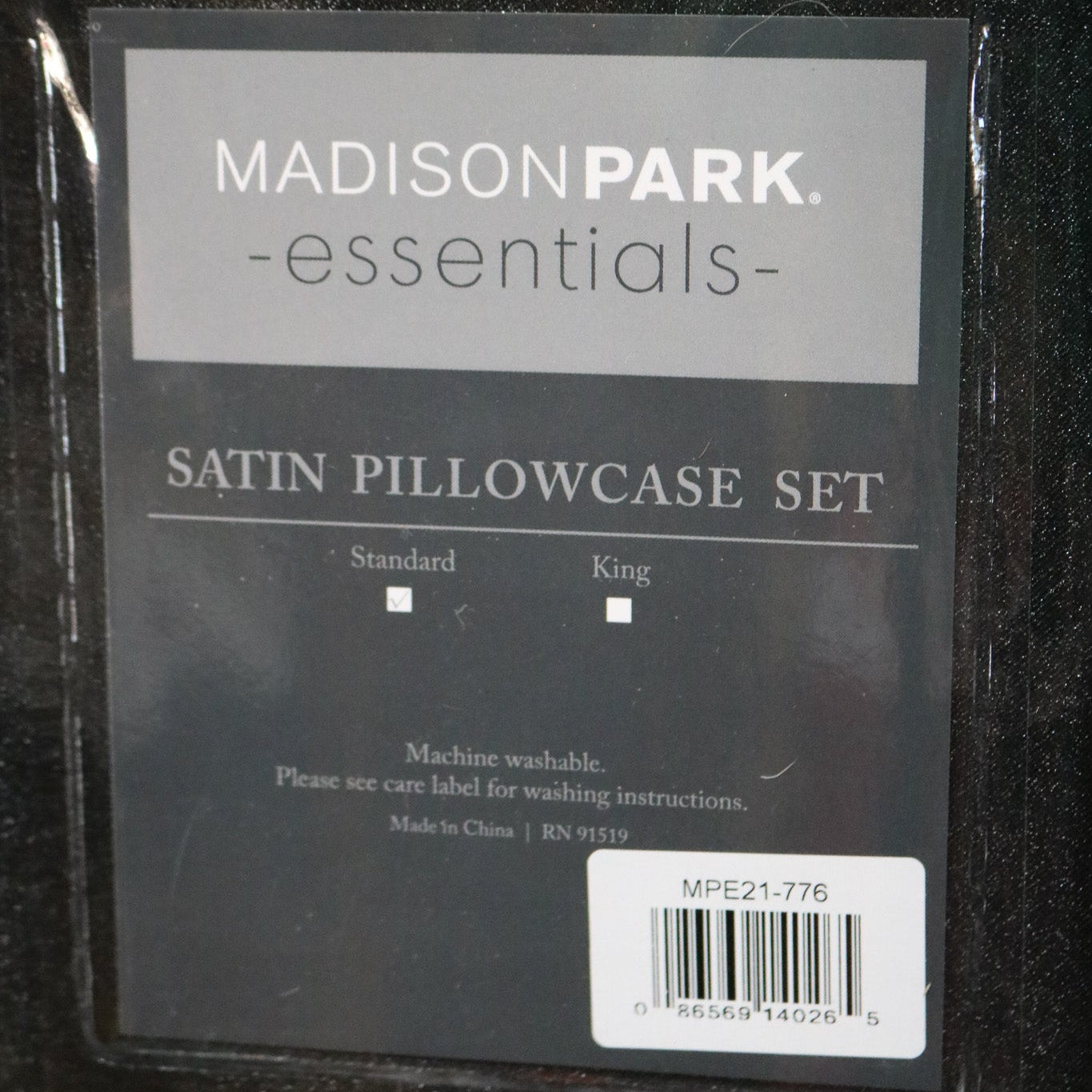Set of Madison Park Essentials Satin Pillowcases