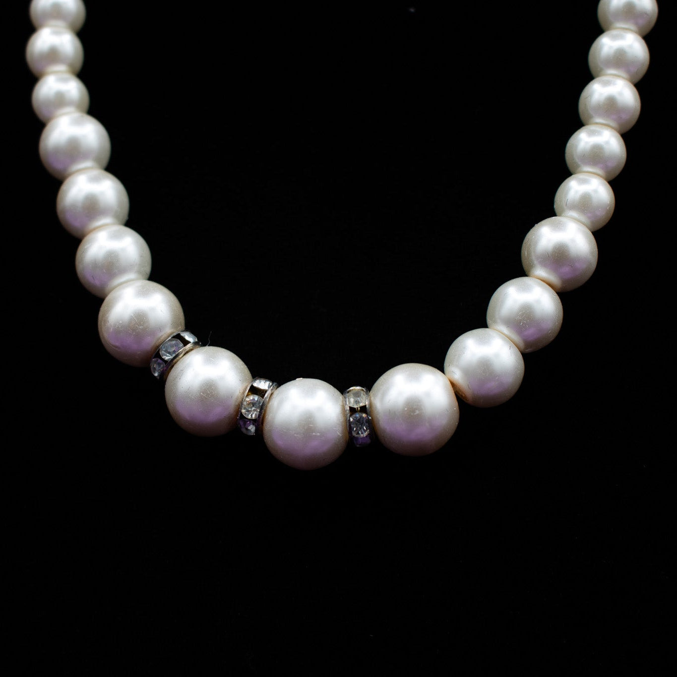 Classic Faux Pearl Style Necklace, Bracelet & Earring 3 Piece Set