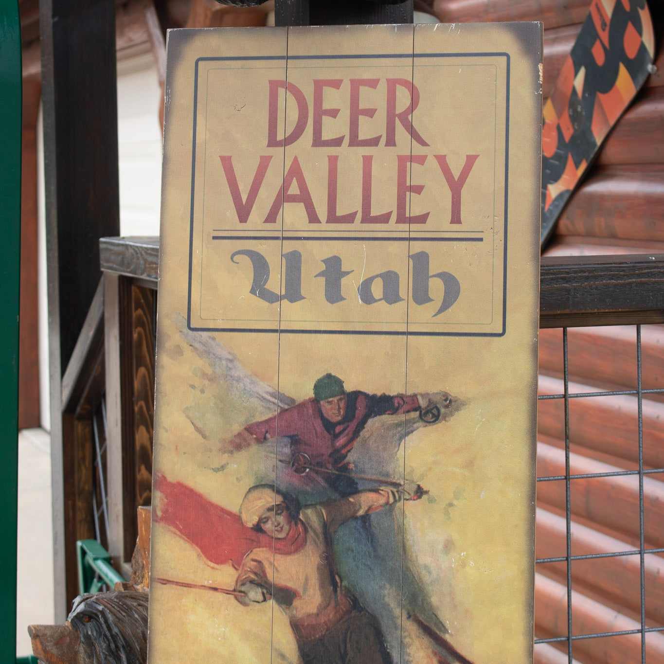 Wooden Print "Deer Valley Utah Skiing Bliss!" Wall Decor