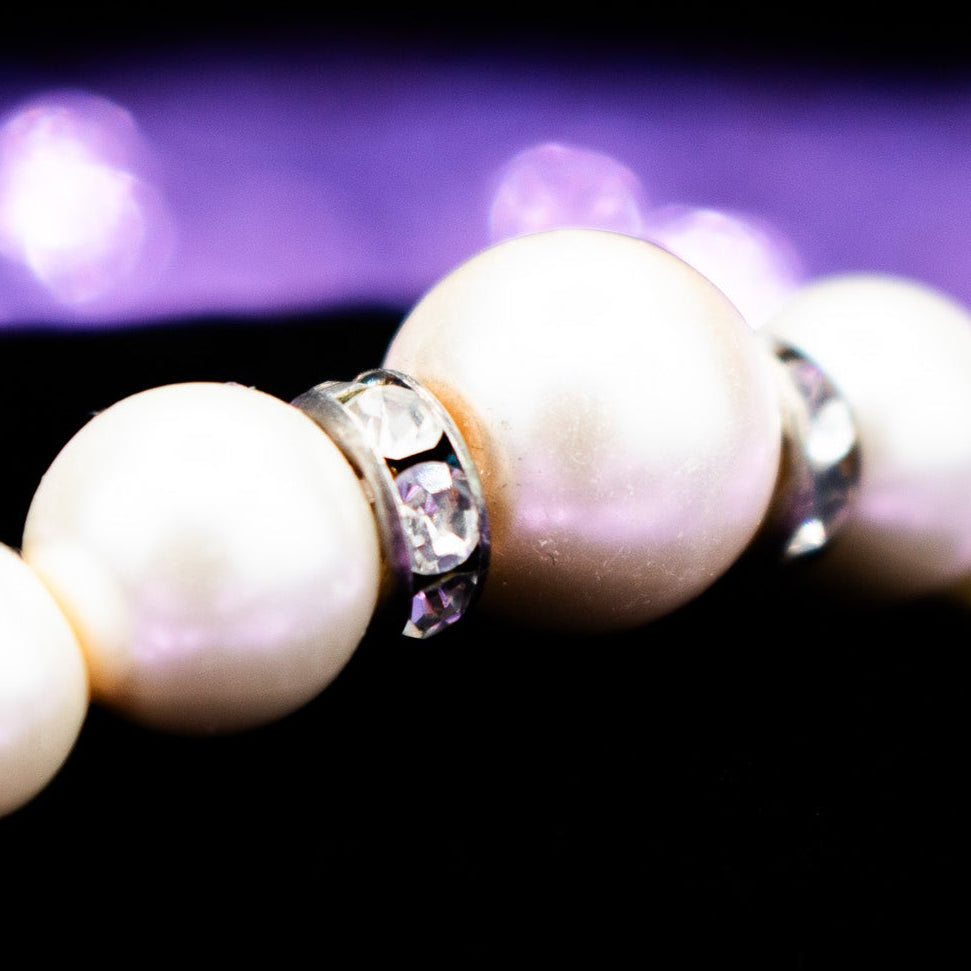 Classic Faux Pearl Style Necklace, Bracelet & Earring 3 Piece Set