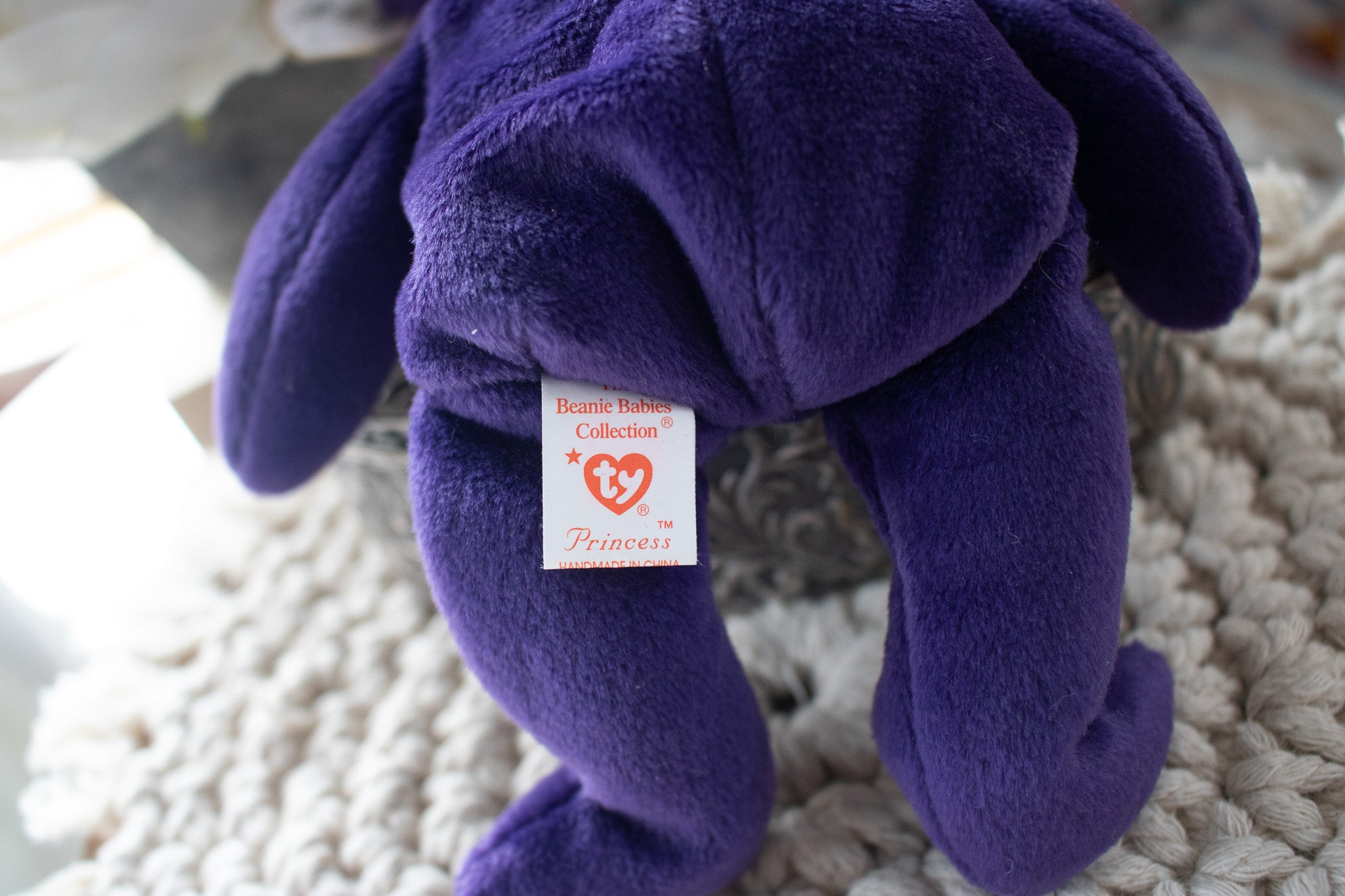 Ty Beanie Babies "Princess Purple Teddy"