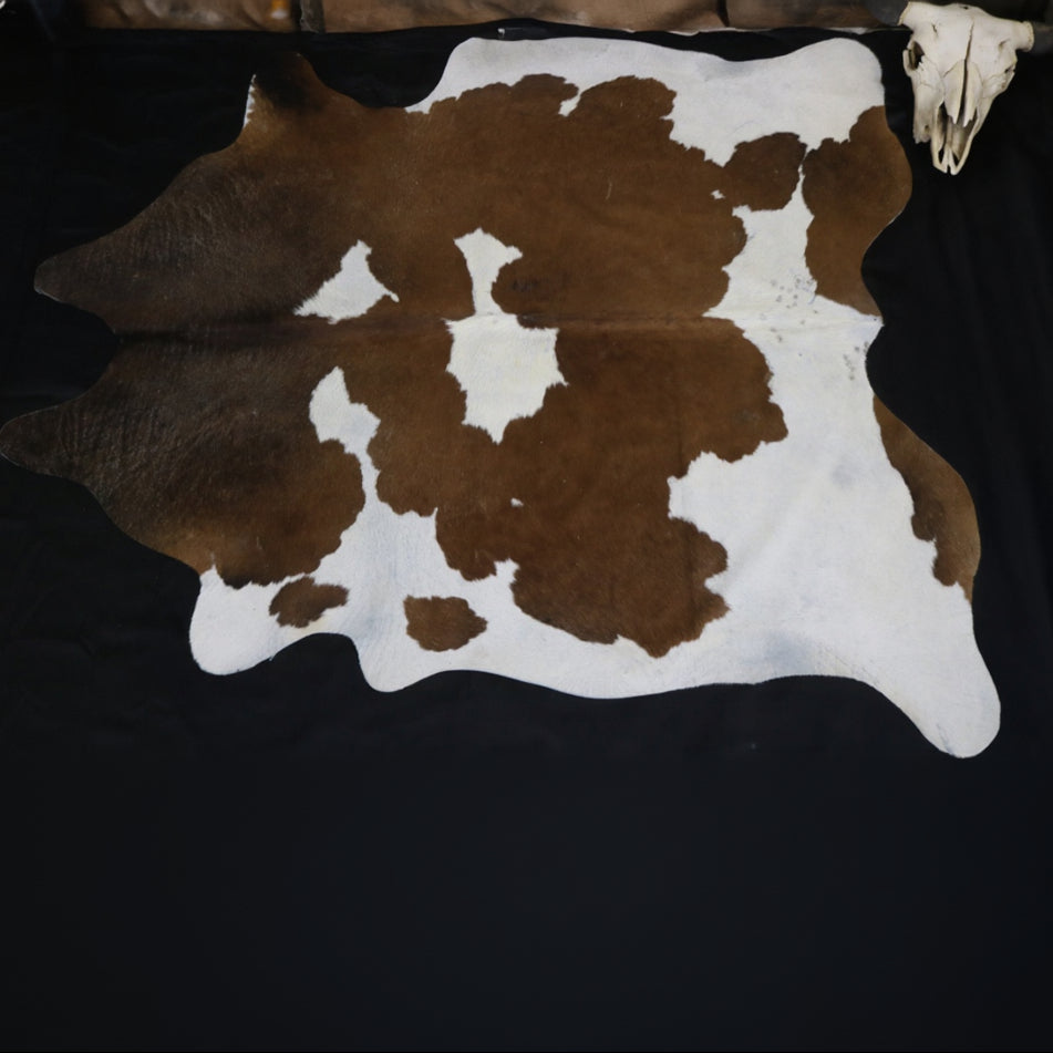 Fabulous Brown and White Cowhide Handcrafted in Brazil