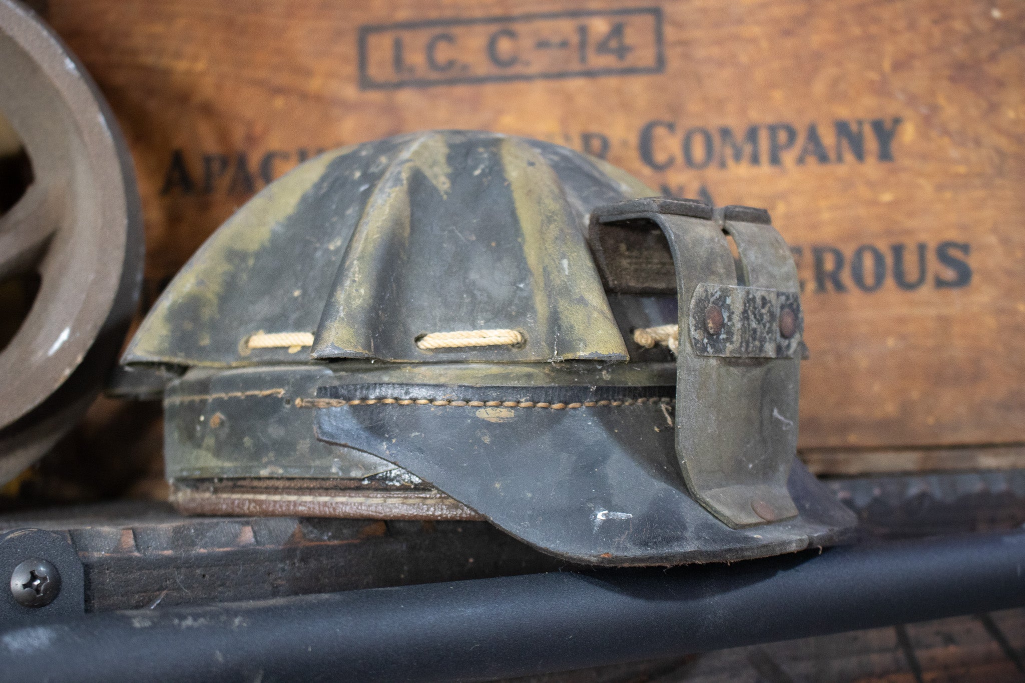 Vintage 1920s "FLEXO BAND COOL CAP" Miners Hard Hat Helmet
