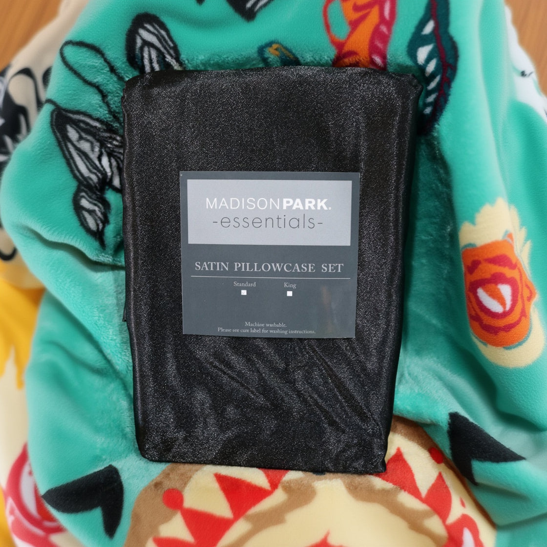 Set of Madison Park Essentials Satin Pillowcases