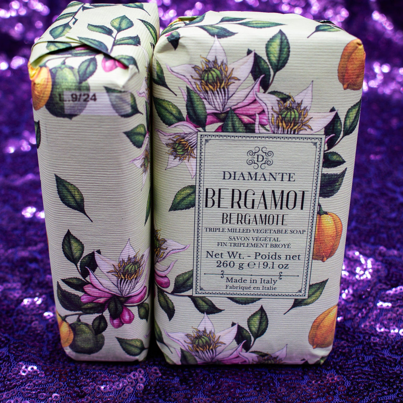 Bergamot Triple Milled Vegetable Oil Soap Bar