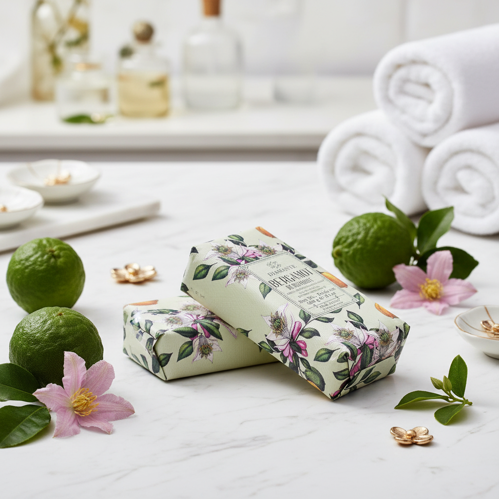 Bergamot Triple Milled Vegetable Oil Soap Bar