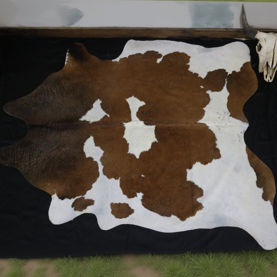 Fabulous Brown and White Cowhide Handcrafted in Brazil