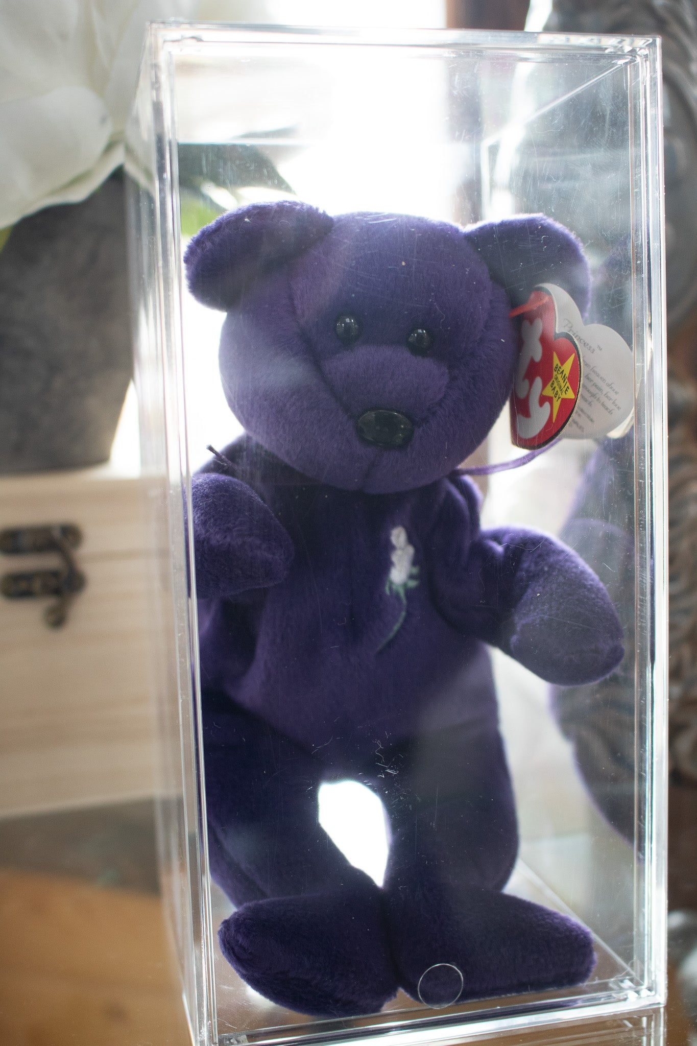 Ty Beanie Babies "Princess Purple Teddy"