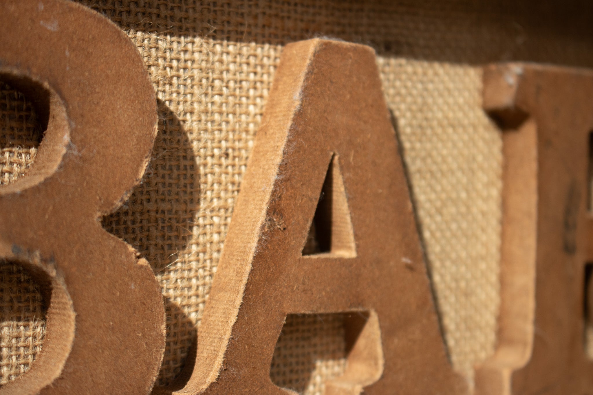 Rustic Bar Burlap Hanging Wood Sign