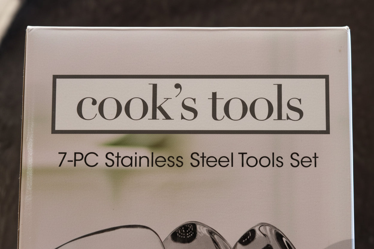 Cooks Tools 7-Piece Stainless Steel Kitchen Utensil Collection Essential Tools for Every Kitchen