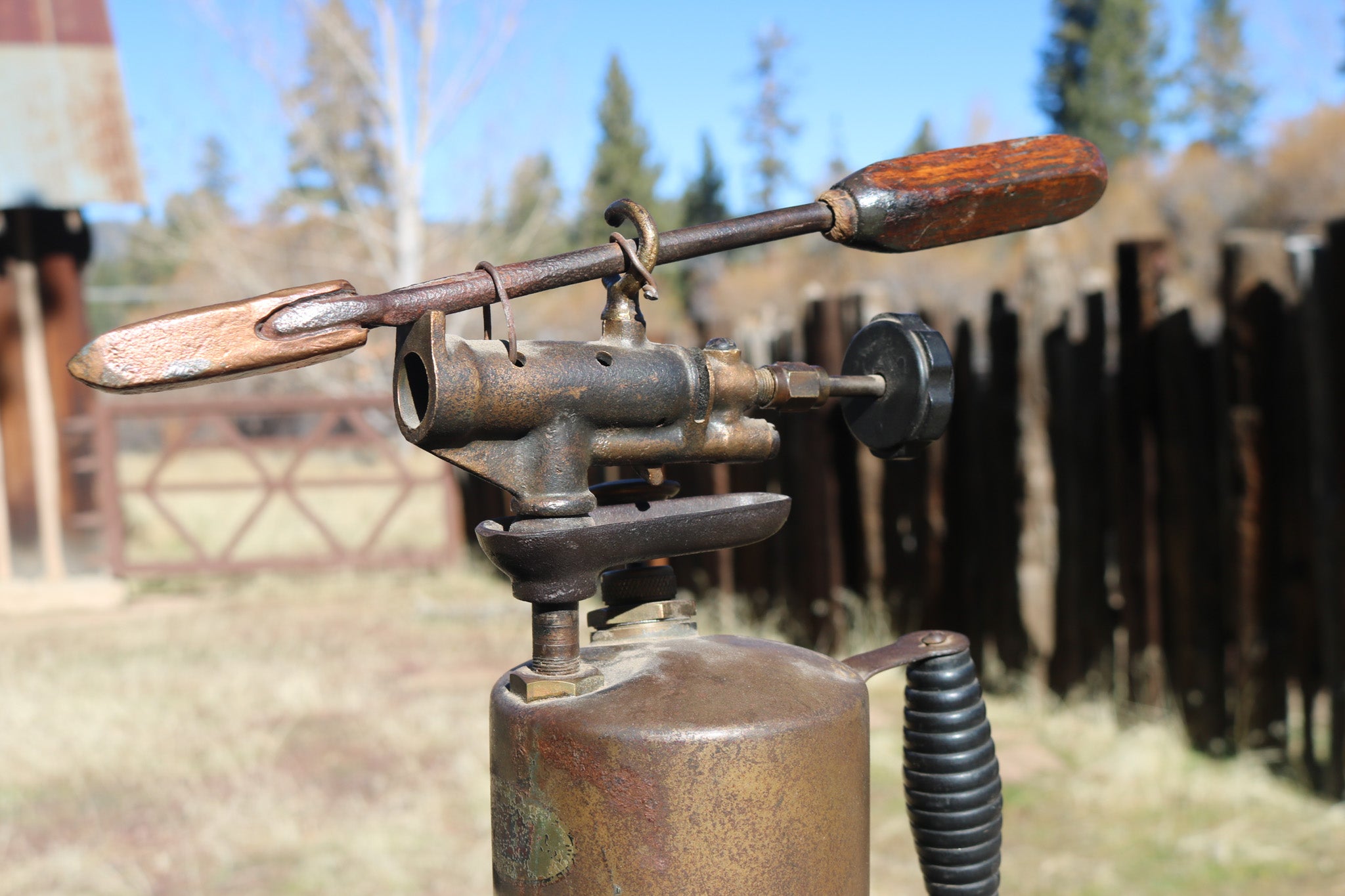 Vintage Antique Brass Blow Torch By Clayton & Lambert